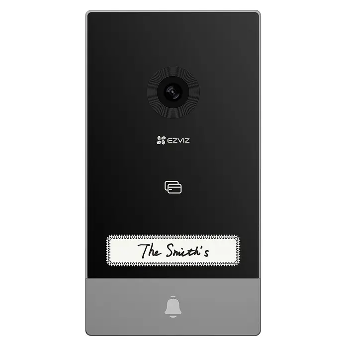 EZVIZ Farb-Video-Türsprechanlage HP7 - 2-Draht-Technik, Bildschirmgröße: 7 ", 1.024 x 600 Pixel - Smart EZVIZ-Türklingel mit Kamera, Klingelknopf und personalisiertem Namensschild für erhöhte Sicherheit und Komfort.