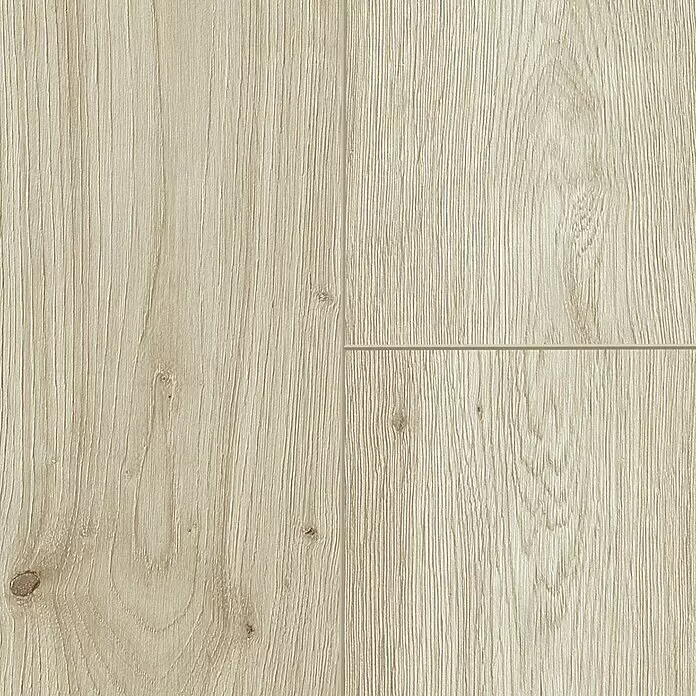 Classen Designboden Pro Nature - Slaney, Landhausdiele, 1.290 x 203 x 4 mm - Helle Holzbodenplatten mit natürlicher Maserung und sichtbaren Fugen.