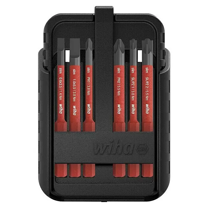 Wiha Bit-Set ELECTRIC - 12 -tlg., SL / PH / PZ / TX - Vorderansicht