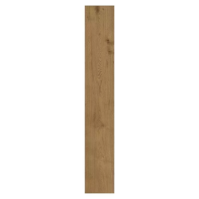 Classen Designboden Pro Nature - Barrow, Landhausdiele, 1.290 x 203 x 4 mm - Vertikale hellbraune Holzdiele mit sichtbarer Maserung und dezenten Ästen.