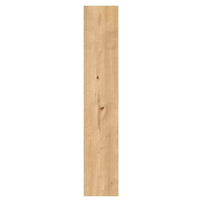 Classen Designboden Pro Nature - Barranquilla, Landhausdiele, 1.290 x 246 x 4 mm - Vertikale hellbraune Holzdiele mit natürlicher Maserung und Ästen, ideal für Bodenbeläge oder Paneele.