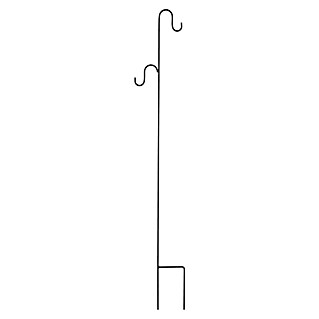 Gartendeko Schäferstab Merced (Höhe: 140 cm, Schwarz-Metallic, Stahl)