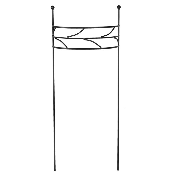 Rankhilfe Chris (L x B x H: 28 x 13 x 70 cm, Schwarz-Metallic, Stahl) | BAUHAUS