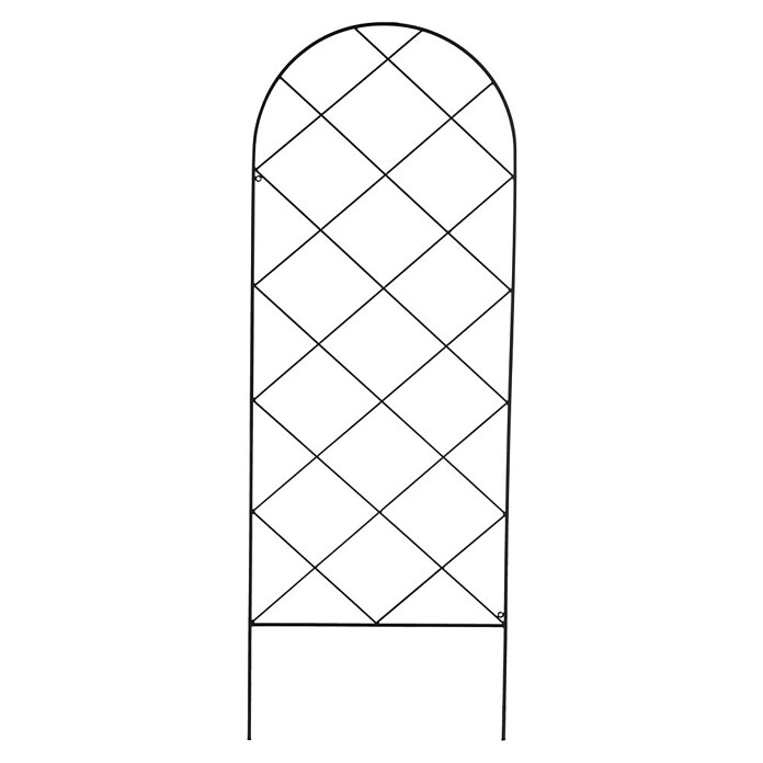 Rankgitter Annika (L x H: 55 x 150 cm, Stahl, Schwarz-Metallic) | BAUHAUS