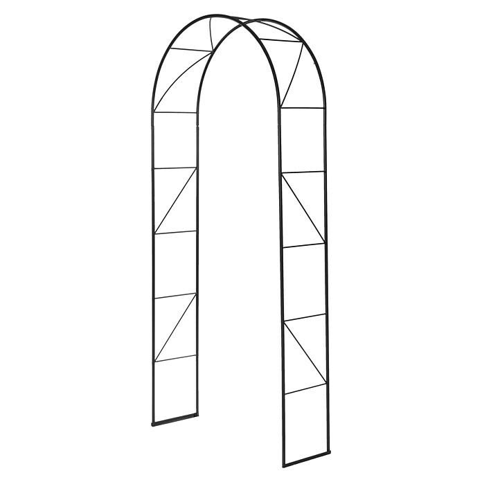 Rosenbogen Pisuegra (100 x 35 x 230 cm, Schwarz-Metallic, Stahl) | BAUHAUS