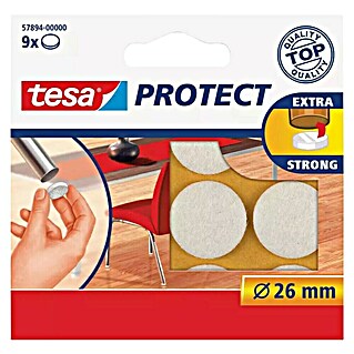 Tesa Podstavki iz filca Bela (9 kos, Bela)