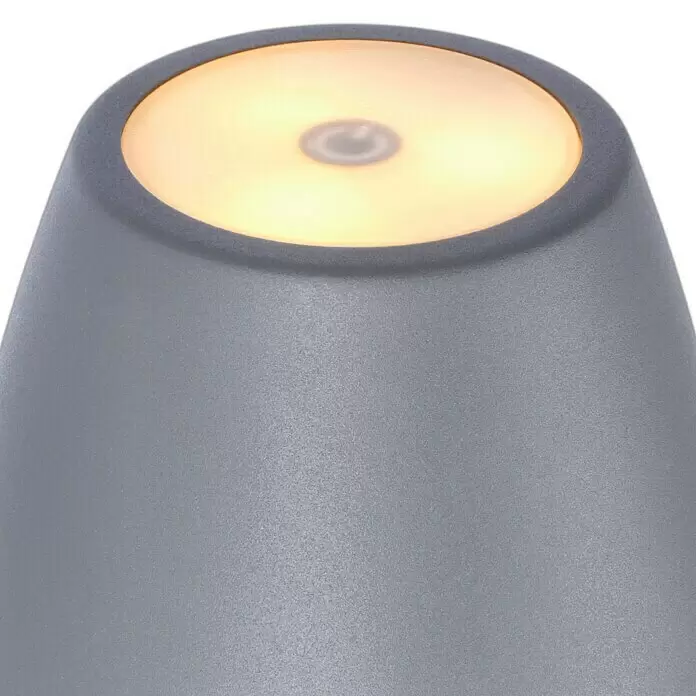 Lavida Akku-Tischleuchte Silea - 3,3 W, Anthrazit, Lichtfarbe: RGBW - Detailaufnahme
