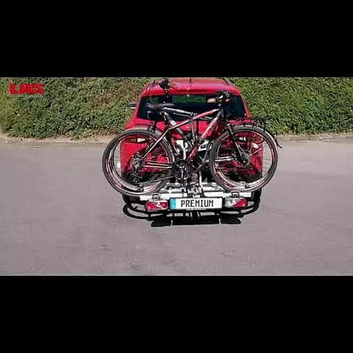 LAS Fahrradträger Premium - Geeignet für: 2 Fahrräder, Traglast: 60 kg, Passend für: Fahrzeuge mit Anhängerkupplung - Montage Fahrradtrger Premium