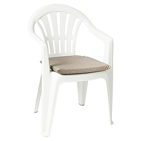 Cojín para asiento (Tierra, L x An x Al: 40 x 40 x 3,5 cm, 70% algodón 30% poliéster)