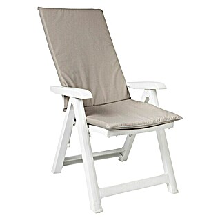 Cojín para sillón de posiciones (Gris, 120 x 50 x 3,5 cm, 70% algodón 30% poliéster)
