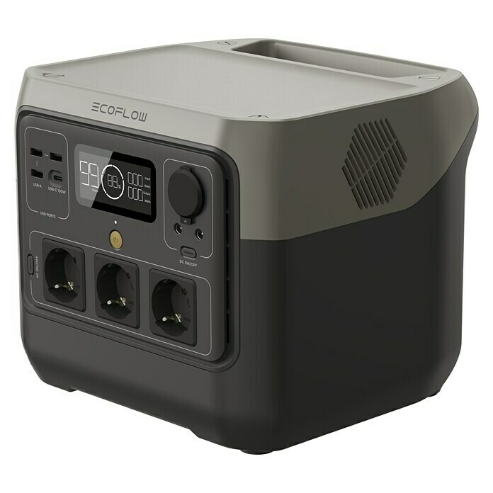 EcoFlow Powerstation River 2 Pro (768 Wh, Nennleistung: 800 W, Max. Leistung: 1.600 W) | BAUHAUS