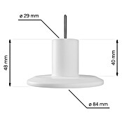 Walteco Garderobenhaken (Gesamtumfang: 4 -tlg., Mehrfarbig (Grau, Grün, Weiß, Orange)) | BAUHAUS