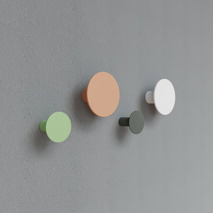 Walteco Garderobenhaken (Gesamtumfang: 4 -tlg., Mehrfarbig (Grau, Grün, Weiß, Orange)) | BAUHAUS