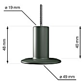 Walteco Garderobenhaken (Gesamtumfang: 4 -tlg., Mehrfarbig (Grau, Grün, Weiß, Orange)) | BAUHAUS