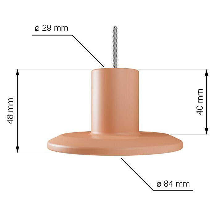 Walteco Garderobenhaken (Gesamtumfang: 4 -tlg., Mehrfarbig (Grau, Grün, Weiß, Orange)) | BAUHAUS
