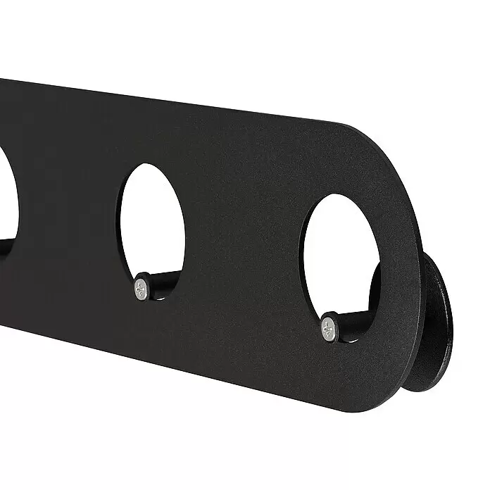 Walteco Hakenleiste - L x B x H: 500 x 30 x 82 mm, Anzahl Haken: 5 Stk., Metall - Detailaufnahme