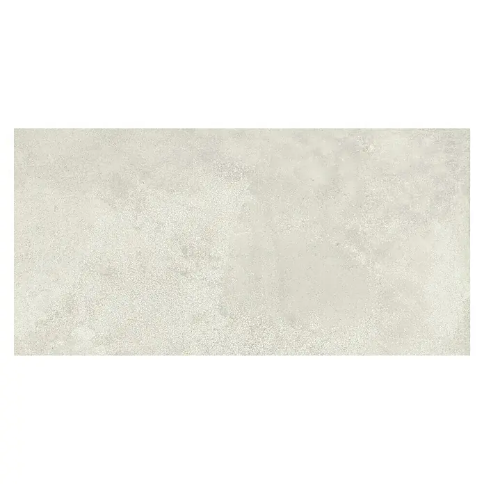 Queens Feinsteinzeugfliese - 29,8 x 59,8 cm, Weiß, Matt - Hellgraue Betonfliese mit subtiler Textur für moderne Innenräume. Perfekt für minimalistische Designs und langlebige Oberflächen.