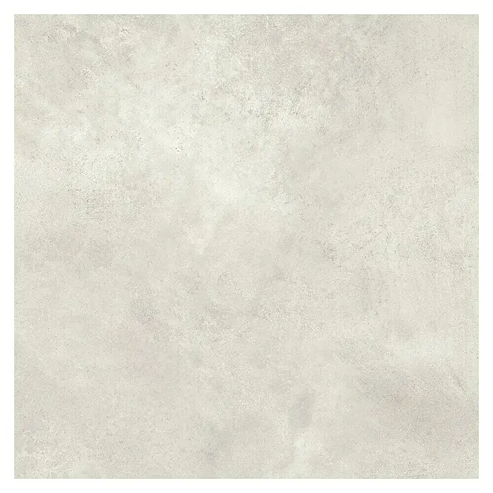 Queens Feinsteinzeugfliese - 59,8 x 59,8 cm, Weiß, Matt - Nahaufnahme einer hellgrauen Keramikfliese mit subtilen Texturen, ideal für moderne Innendesigns und minimalistische Ästhetik.
