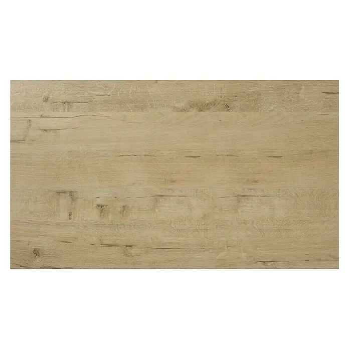Conjunto de mueble de baño Emma -  - Primer plano de un panel de madera clara con grano, ideal para la fabricación de muebles o el diseño de interiores. La superficie parece natural y cálida.