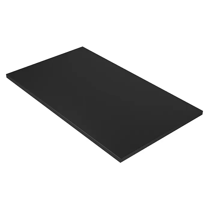 Conjunto de mueble de baño Akua - 100 cm, Negro, 4 pzs. - Panel negro: Un elegante panel negro rectangular, ideal para diversas aplicaciones, desde la fabricación de muebles hasta proyectos artesanales.