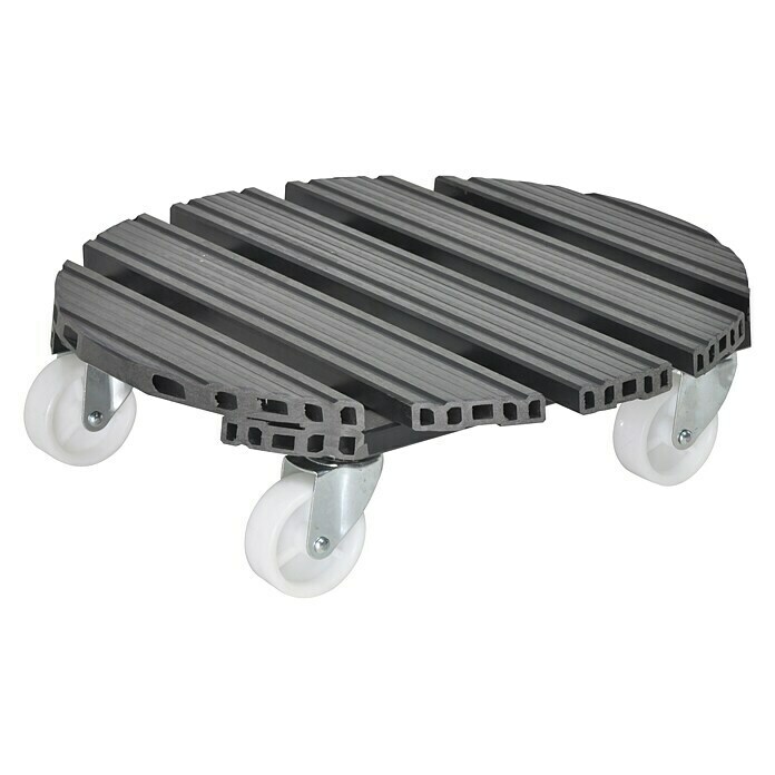 Gardol Pflanzenroller38,5 cm, WPC, Anthrazit, Max. Belastung: 200 kg Left Side View