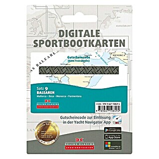 Digitale Sportbootkarte: Satz 9 - Balearen; Mallorca - Ibiza - Menorca - Formentera