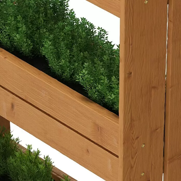 Dobar Hochbeet - 55 x 40 x 125 cm, Holz, Bernstein - Detailaufnahme