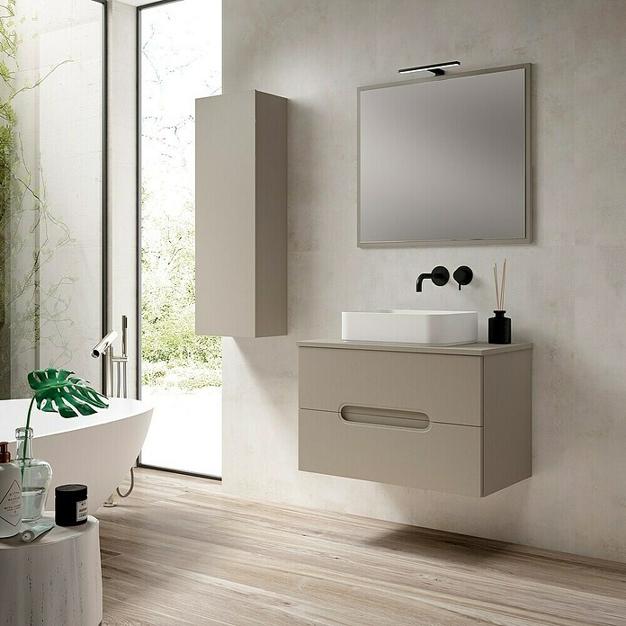 Espejo con marco Deco (120 x 70 cm, Moka) | BAUHAUS