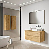 Mueble de lavabo Emma derecha (L x An x Al: 45 x 80 x 50 cm, Nogal) | BAUHAUS