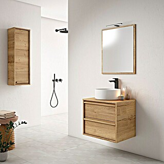 Mueble de lavabo Línea (L x An x Al: 45 x 60 x 50 cm, Roble Natural)