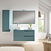 Mueble de lavabo Claire (L x An x Al: 45 x 100 x 50 cm, Azul, 1 seno, sobreponer, salida izquierda) | BAUHAUS