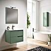 Mueble de lavabo Claire (L x An x Al: 45 x 60 x 50 cm, Verde Olivo, 1 seno, salida central, Número de cajones: 2 ud.) | BAUHAUS