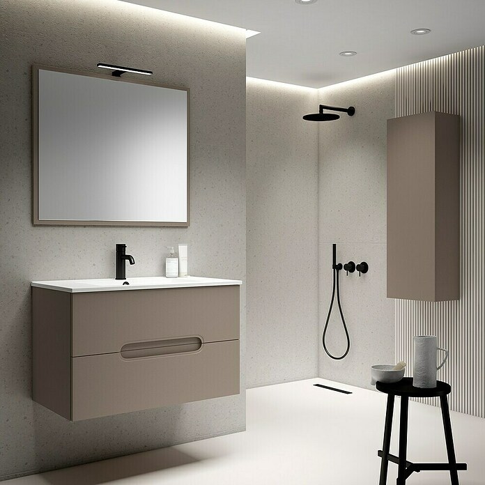 Mueble de lavabo Eoin (L x An x Al: 45 x 80 x 50 cm, Gris) | BAUHAUS