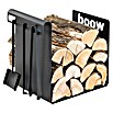 Holzkorb Wood Att (50 x 35 x 49,5 cm, Stahl, Schwarz)
