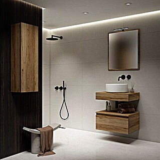 Mueble de lavabo Aidan (L x An x Al: 45 x 60 x 30 cm, Teka, Efecto madera)