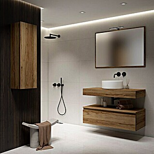Mueble de lavabo Aidan (L x An x Al: 45 x 80 x 30 cm, Teka, Efecto madera)