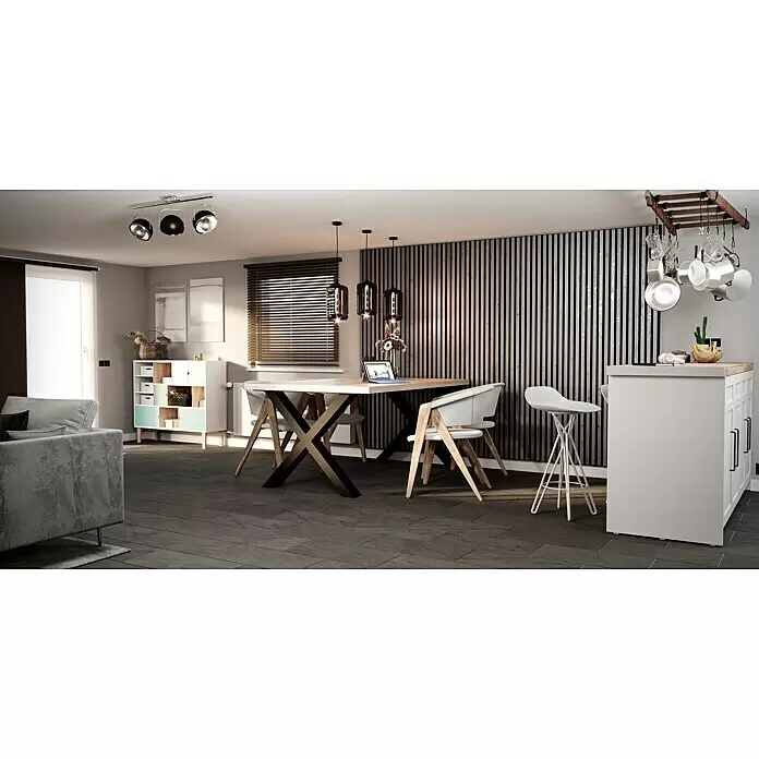 Feinsteinzeugfliese Manhattan Dark - 30 x 60 cm, Anthrazit, Matt - Stimmungsaufnahme