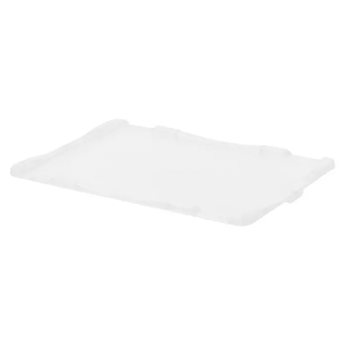 Deckel für Eurobehälter - L x B: 40 x 30 cm - Weiße Eiswürfelschale aus Kunststoff mit mehreren Fächern, perfekt für die Zubereitung von Eiswürfeln für Getränke.