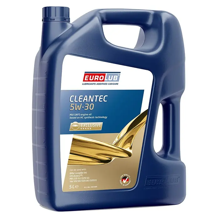 EuroLub Motoröl Cleantec - 5W-30, C2, 5 l - EuroLub Cleantec 5W-30 Motorölkanister. Hochwertiges Öl für PKW, ausgezeichnet mit "Top Qualität Made in Germany".