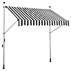 Sunfun Klemmmarkise (Grau/Weiß, Breite: 3 m, Ausfall: 1,3 m)