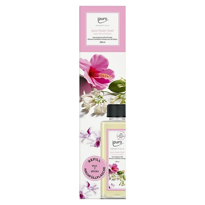 Ipuro Essentials Recharge de parfum d’ambiance Flower Bowl
