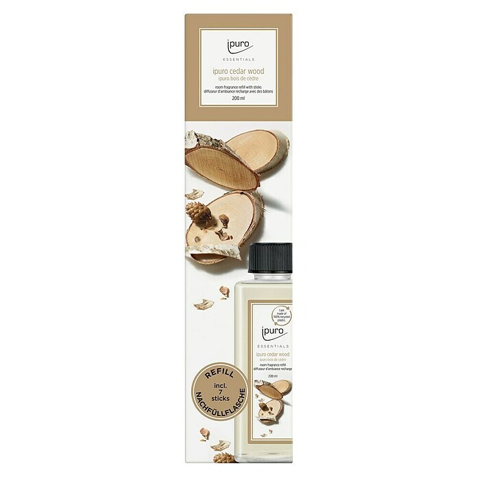 Ipuro Essentials Recharge de parfum d’ambiance Cedar Wood