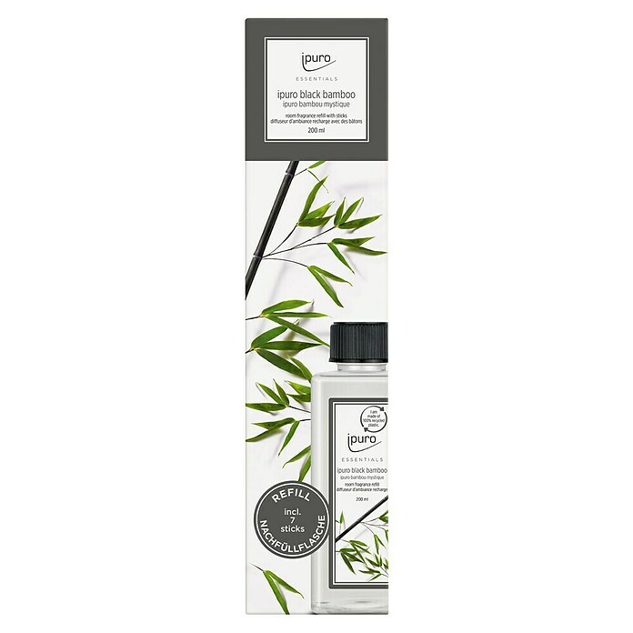 Ipuro Essentials ricarica profumatore per ambiente Black Bamboo