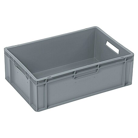 BAUHAUS Caja Euro (L x An x Al: 60 x 40 x 20 cm, 40 l, Cerrada, Gris)