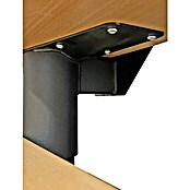 Atrium Mittelholmtreppe Dixi Plus (Farbton Metall: RAL 9005, Breite: 70 mm, Buche, 1/4-gewendelt, Geschosshöhe: 222 cm - 300 cm) | BAUHAUS