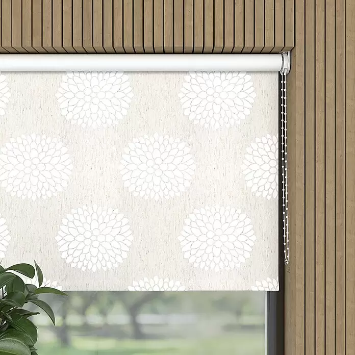 Expo Ambiente Rollo - B x H: 60 x 190 cm, Leinen, Blumen & Pflanzen - Detailaufnahme