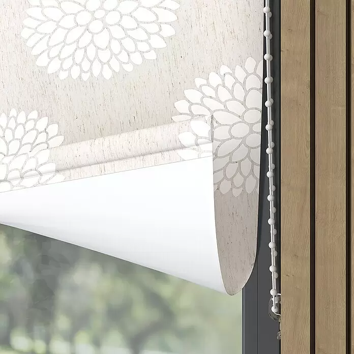 Expo Ambiente Rollo - B x H: 60 x 190 cm, Leinen, Blumen & Pflanzen - Detailaufnahme