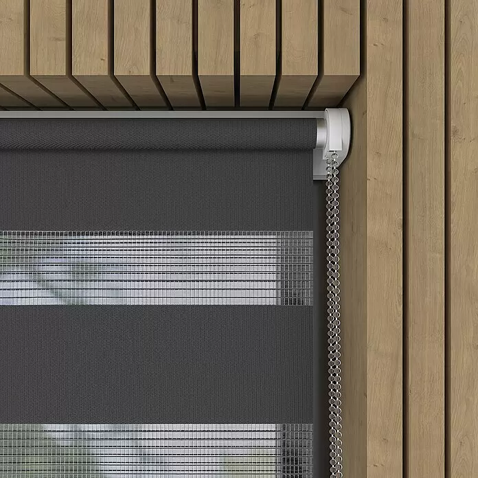 Expo Ambiente Doppelrollo Mini - B x H: 60 x 150 cm, Grau - Detailaufnahme