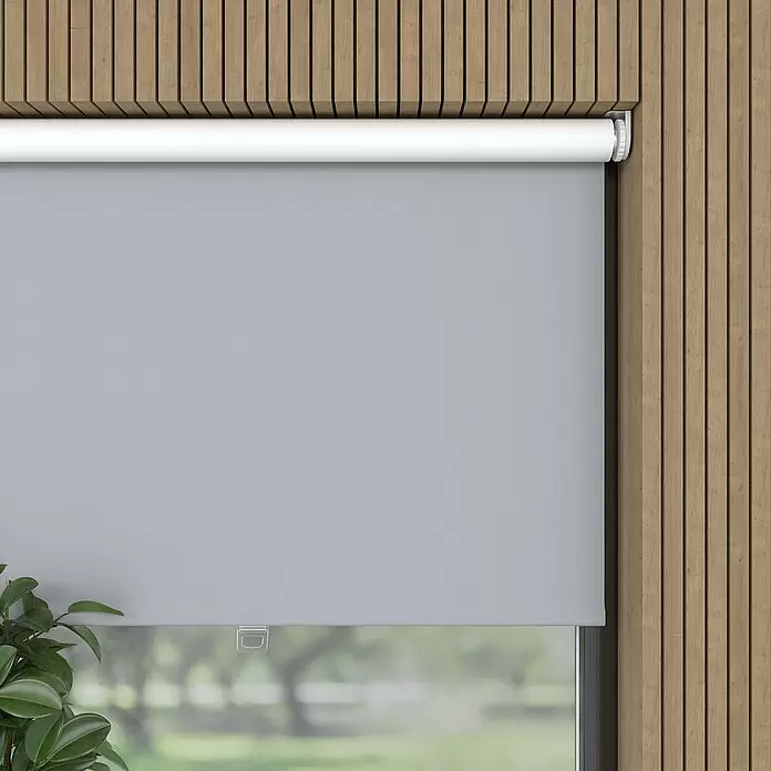 Expo Ambiente Springrollo - B x H: 90 x 190 cm, Grau - Detailaufnahme