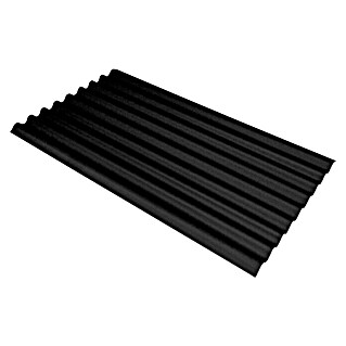 Odem Lámina corrugada Ibiza (200 x 103 x 1,8 cm, PVC, Negro)